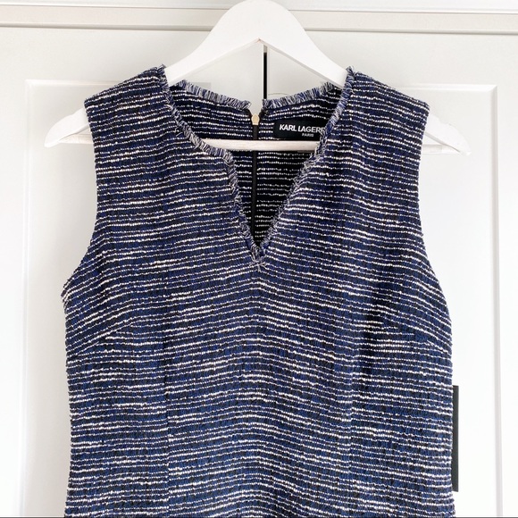 NWT Karl Lagerfeld Tweed Dress - Picture 3 of 8